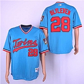 Twins 28 Bert Blyleven Blue Turn Back The Clock Jersey Dzhi,baseball caps,new era cap wholesale,wholesale hats